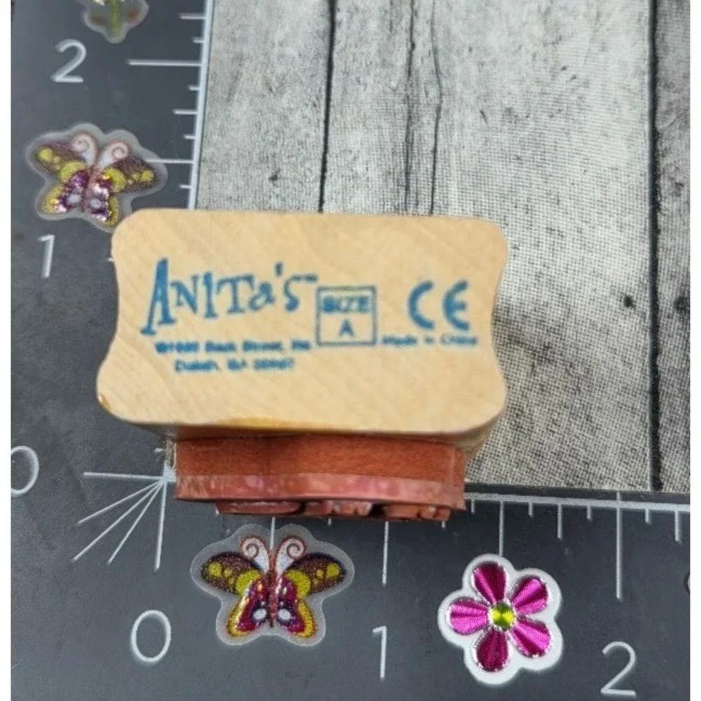 Anita's Panda Silhouette Wild Animal Rubber Stamp #Q110